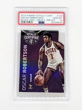 2014-15 Totally Certified Mirror Platinum Purple DC Oscar Robertson /25 PSA 10 picture