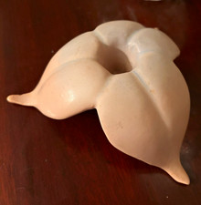 RARE Vintage Van Briggle Matte Leaf Shaped Candle Holder. Great Condition picture