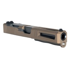 Complete Slide for Glock 17 Gen 3 - RMR Burnt Bronze Cerakote - Ported Barrel picture