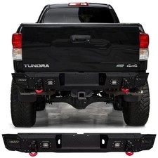 Vijay For 2007-2013 Toyota Tundra NEW Steel Rear Bumpers With LED Light& D-rings picture