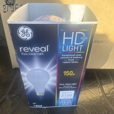 6 GE Reveal HD+ Light 150W Frosted A21 Light Bulbs w/Medium Base picture