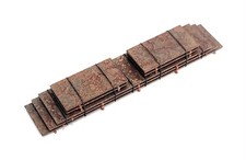 New 1:87 Ho Scale Rusty Flat Steel Load/decor (4.5in) (Real Rust) picture