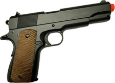 Full Metal Body 1911 Airsoft Spring Powered Pistol With Open Ejection Port picture