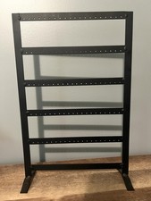 Earring Display Stand -Holds 50 pair- Black Metal Freestanding Retail Craft Fair picture