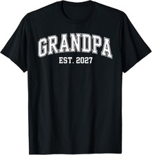 Promoted to Grandpa Est. 2027 Grandpa Est 2027 T-Shirt unisex T-Shirt picture