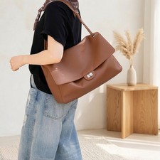 Handcrafted Soft Cowhide Purse, Stylish Shoulder Bag, Durable Travel Handbag picture