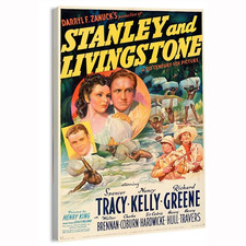 1939 Stanley and Livingstone (20th Century Fox) Movie Poster or Canvas Art Print picture
