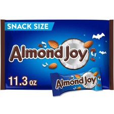 Almond Joy Coconut and Almond Chocolate snack size halloween candy bag 11.3 oz. picture