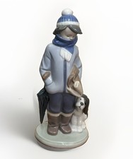 Lladro “WINTER” Seasons Collection BOY W/DOG Porcelain Spain ~ #5220 ~ WITH BOX picture