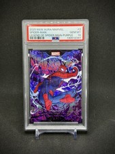 Spider-man 2025 Kakawow Aura Purple Refractor /45 SSP PSA 10 picture
