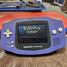 Nintendo Game Boy Advance AGB-001 Purple Handheld Region Free GAME NOT INCLUDED picture