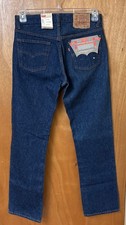 #6 Vintage Deadstock 1987 Levi’s 501 Preshrunk Button Fly Jeans 31x30 picture