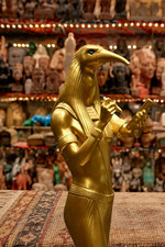 Amazing Golden Statue of Thoth God of wisdom in Ancient Egypt Made in Egypt picture