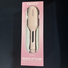 KENZZI Wave Styler 2-Barrel Hair Waver, 1.25 in, 6 Heat Settings, Pink picture
