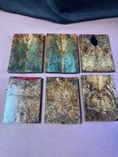STABILIZED HYBRID MANGO BURL,KNIFE SCALE,TOOL HANDLE, This Sell Is For 1 Pair picture