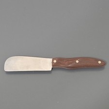 CUTCO No 68 Cheese Knife Spreader Brown Handle 8” length picture