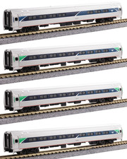 KATO 1068021 N SCALE Amfleet I 4 Car Bookcase Set Phase VII 106-8021 picture