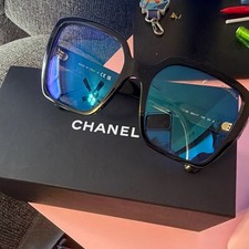 CHANEL Women’s Black Plastic Square Full Rim Eyeglasses Frames 56-17 140 picture