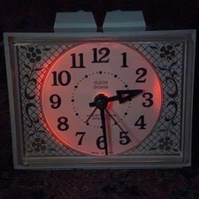 Vintage 1972 New-In-Box Deadstock WESTCLOX Dunmar DROWSE DIALITE Electric Clock picture