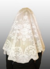 Elegant White Lace Mantilla/ Veil picture