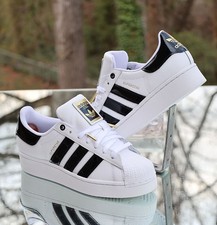 Adidas Superstar Bold White Black Women’s Size 8.5 Custom FV3336 picture