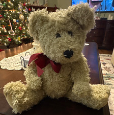 Boyds Bears Archive Collection William P. Beige Plush Teddy Bear w/ Bow & Tags picture