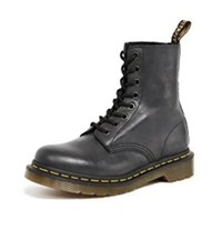 Dr. Martens Women 1460W Eight-Eye Lace-Up Boot, Blk Nappa - US Size 7-New $169 picture