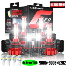 For Dodge Journey 2010-2019 - 6x 6000K LED Headlight + Fog Light Bulbs Combo Kit picture