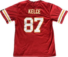 NFL Team STITCHED Kansas City Chiefs Travis Kelce Youth Jersey Size Large picture
