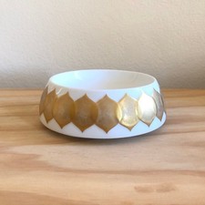 Rosenthal Studio-Line Bjorn Wiinblad Lotus Gold Porcelain Bowl Germany picture