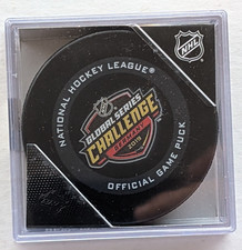 2018 NHL GLOBAL SERIES CHALLENGE Official GAME Hockey Puck - GERMANY picture