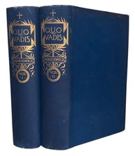 1897, Quo Vadis, Sienkiewicz, 2 Vol, Illustrated New Edition, Cloth Jackets, VG+ picture