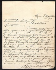 1904 C. Bradshaw & Co. Saco, MT ALS to Bateman-Switzer MT re: 700 Cattle picture