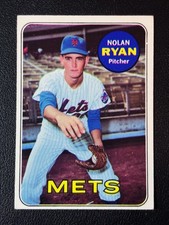 1969 Topps Nolan Ryan #533 New York Mets Graded Baseball Card High # EX PB picture