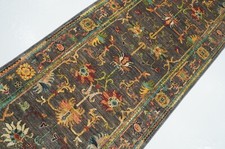3 x 10 ft Gray Waziri Oriental Afghan Hand knotted Transitional Runner Rug picture