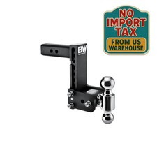 B&W Trailer Hitches Tow & Stow Adjustable Trailer Hitch Ball Mount - Fits 2