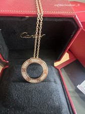 Gift 18k yellow GoldCarterLove Pendant With Diamonds picture
