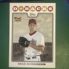 2008 Topps Updates & Highlights - Max Scherzer RC #UH280 - Diamondbacks Rookie picture