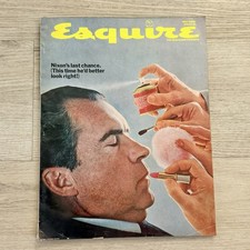 Vintage May 1968 Esquire Magazine Nixon's Last Chance Cover Art - Good Condition picture