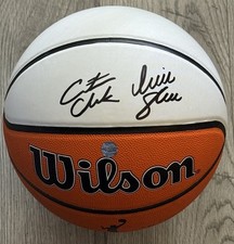 Caitlin Clark - Sophie Cunningham - DUAL Autographed Full Size Basketball w/COA picture