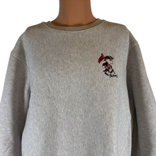 North Quincy High School Crewneck Sweatshirt Mens Size L Red Raiders Yakoo MA picture