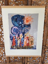 Vtg MCM Gertrude Russell Barrer 'Procession of the Musicians' 145/250 Silkscreen picture