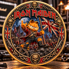 Garfield x Iron Maiden The Trooper Commemorative Coin CB3506 picture