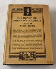 1926 Bliss Perry ed. THE HEART OF EMERSON'S JOURNALS ~ hc dj ~ jacket worn picture