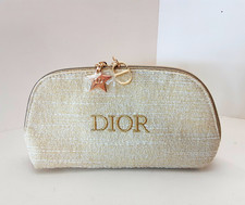 DIOR Beauty Gold Star Metallic Cosmetic Makeup Bag GWP picture