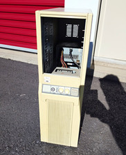 Vintage 386 486 AT Full Tower PC Computer Case Turbo Key Lock w/ AT Power Supply picture