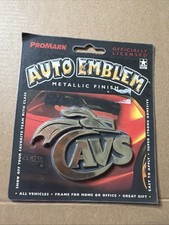 NCAA Chrome Vehicle Emblem 3x3 Inches Graphics UV Protected VA Cavs Gold picture
