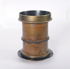 Antique 24 Inch F8 Large Format Brass Lens, Wet Plate era Covers 11x14 or 12x20 picture