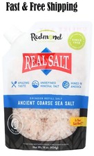 Redmond Real Sea Salt - Natural Unrefined Gluten Free Coarse 16 Ounce Pouch 1 pk picture