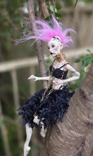 OOAK Creepy Bjd Doll Glamorgue 45cm. OOAK Fashion Doll picture